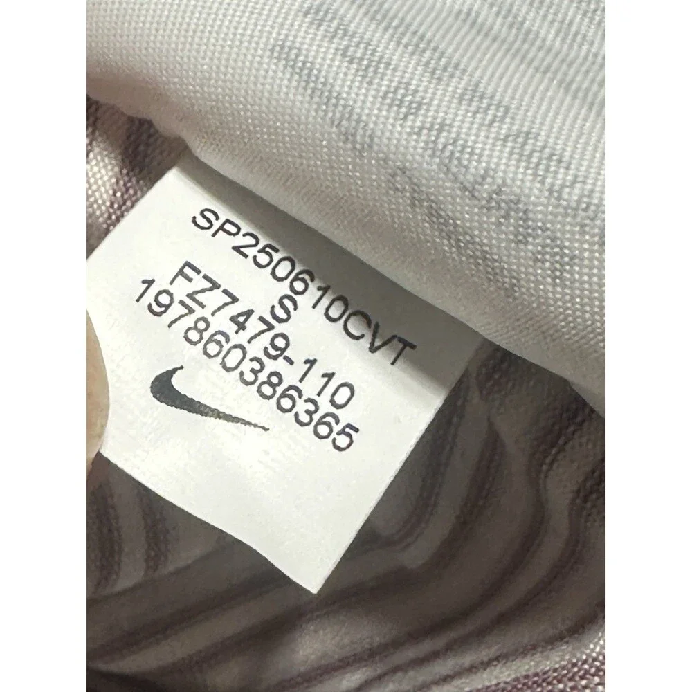 Nike Tour Golf Polo Shirt Mens Small Platinum Violet Dri-FIT Striped FZ7479-110